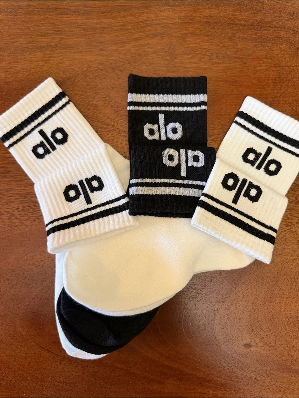 3 pair Throwback socks black white Yoga throw back NEW half crew womens teen